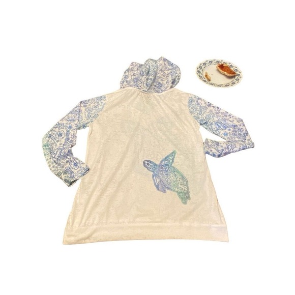 Kai Wakine Designs Hawaii Lightweight Hoodie Navarre Bay Turtle size medium - Picture 4 of 13